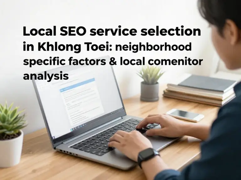ทำไมต้องเลือกบริการรับทำ SEO ในเขตคลองเตย: ปัจจัยเฉพาะพื้นที่และการวิเคราะห์คู่แข่งท้องถิ่น