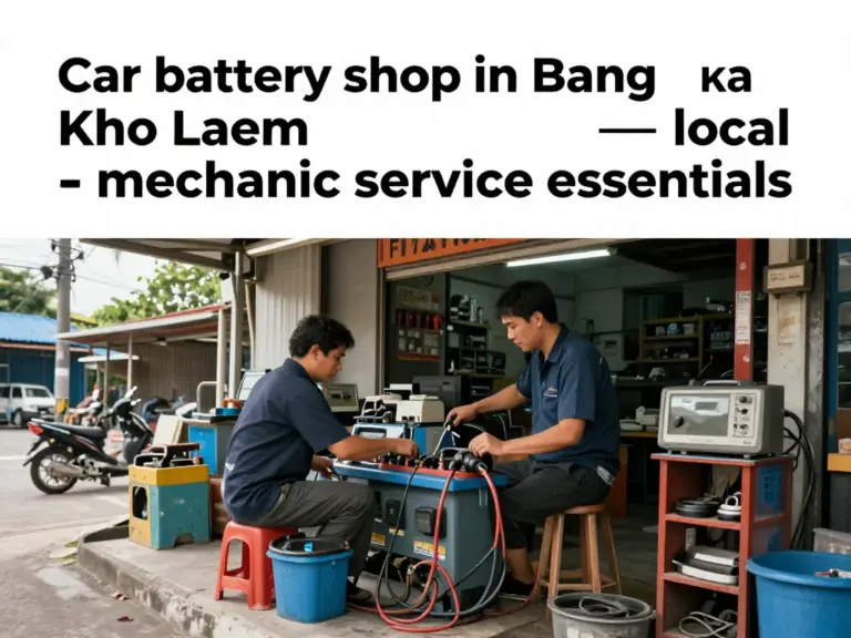 1. ร้านแบตเตอรี่รถยนต์ในบางคอแหลม — ทำไมต้องเลือกช่างท้องถิ่นและบริการที่ควรมองหา