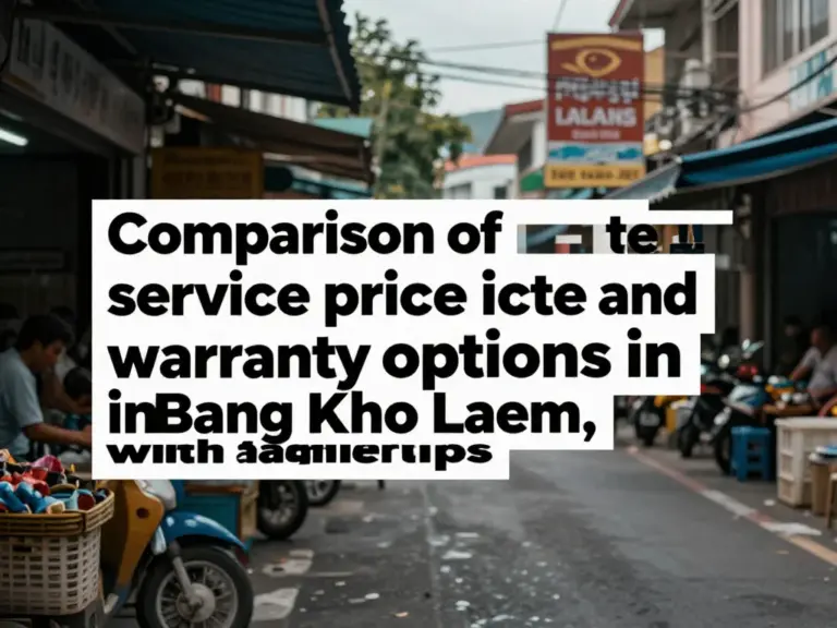 3. เปรียบเทียบราคาบริการติดตั้งและการรับประกันในเขตบางคอแหลม พร้อมเคล็ดลับต่อรองราคา