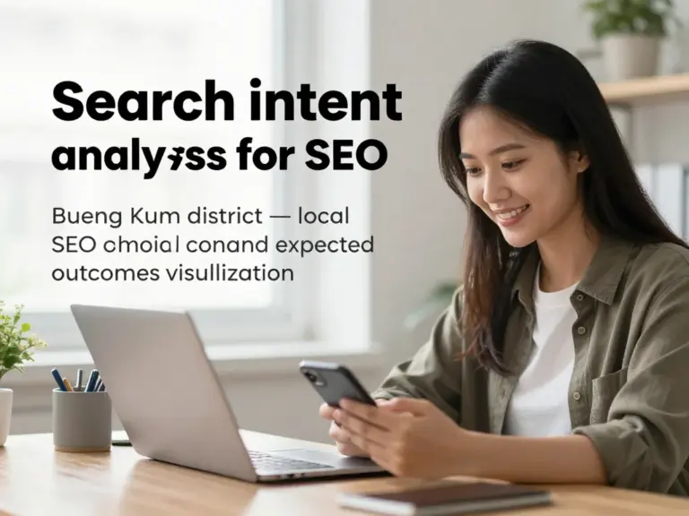การประเมินความต้องการและเจตนาของผู้ค้นหา “รับทำ SEO เขตบึงกุ่ม” — ทำไมต้องเลือกบริการท้องถิ่นและเป้าหมายที่ควรคาดหวัง