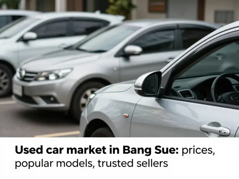 ทำความเข้าใจตลาดรถมือสองในเขตบางซื่อ — สถานการณ์ราคา รุ่นยอดนิยม และแหล่งซื้อขายที่เชื่อถือได้