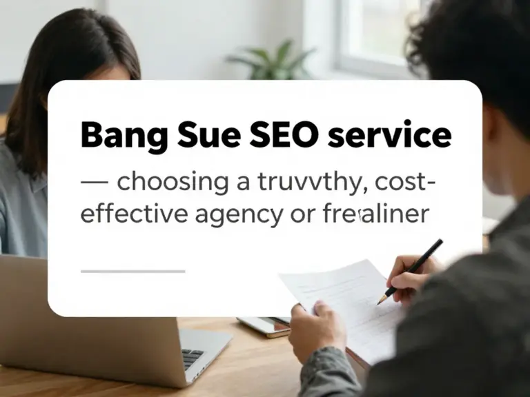 บริการรับทำ SEO เขตบางซื่อ: วิธีเลือกเอเจนซี่หรือฟรีแลนซ์ที่เชื่อถือได้และคุ้มค่า