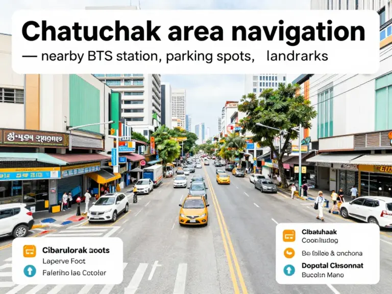 พิกัดและการเดินทางในเขตจตุจักร — ใกล้สถานีรถไฟฟ้า จุดจอดรถ สถานที่สำคัญ และแผนที่ร้านยอดนิยม