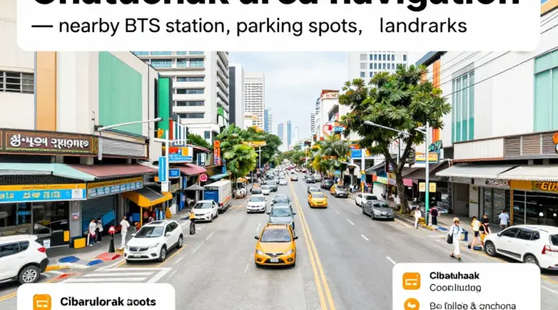 พิกัดและการเดินทางในเขตจตุจักร — ใกล้สถานีรถไฟฟ้า จุดจอดรถ สถานที่สำคัญ และแผนที่ร้านยอดนิยม