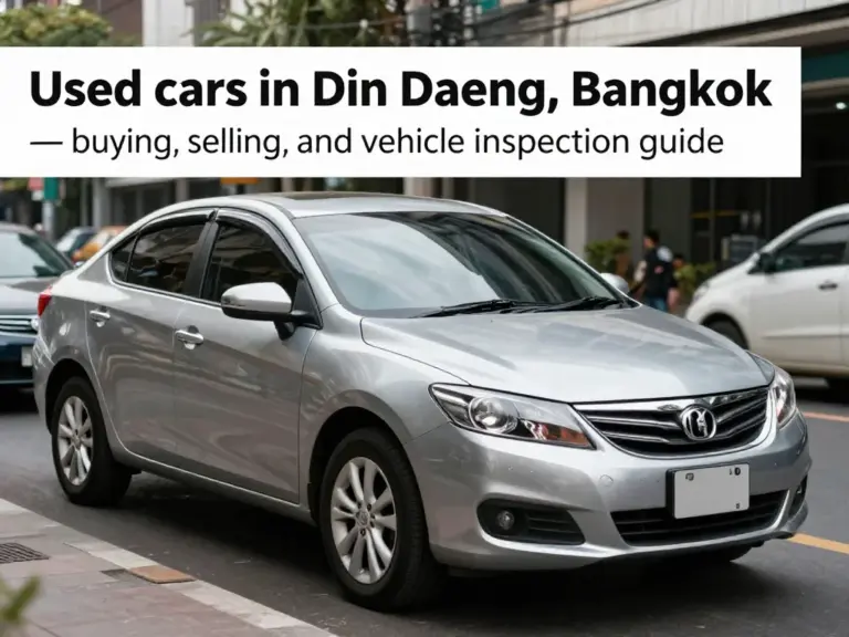 รถมือสอง เขตดินแดง: คู่มือเลือกซื้อ ขาย และตรวจสภาพรถให้คุ้มค่าที่สุด
