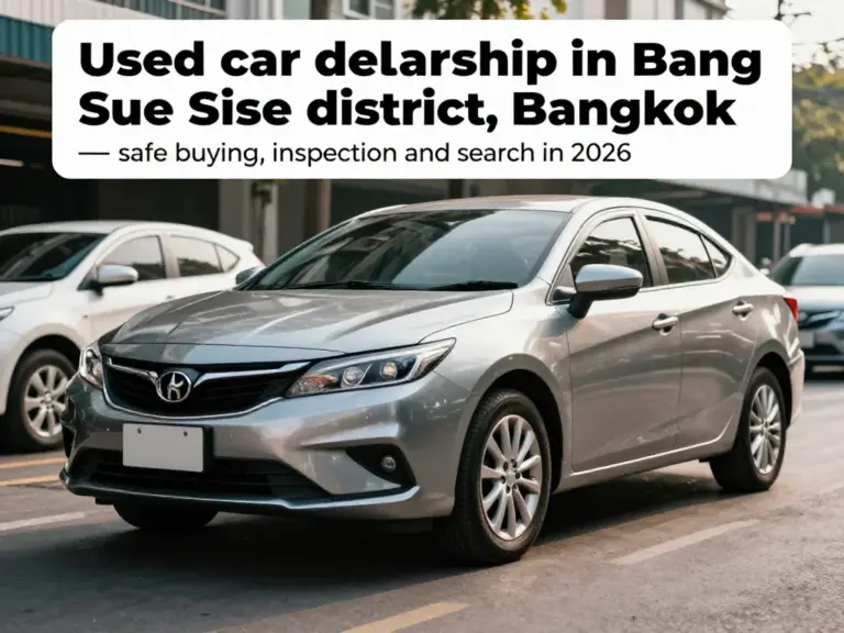 รถมือสอง เขตบางซื่อ: เลือก ค้นหา ตรวจสอบ และซื้ออย่างปลอดภัยในปี 2026
