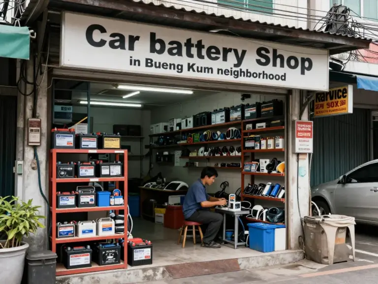 ร้านแบตเตอรี่รถยนต์ในบึงกุ่มมีบริการอะไรบ้างและร้านไหนน่าเชื่อถือที่สุด