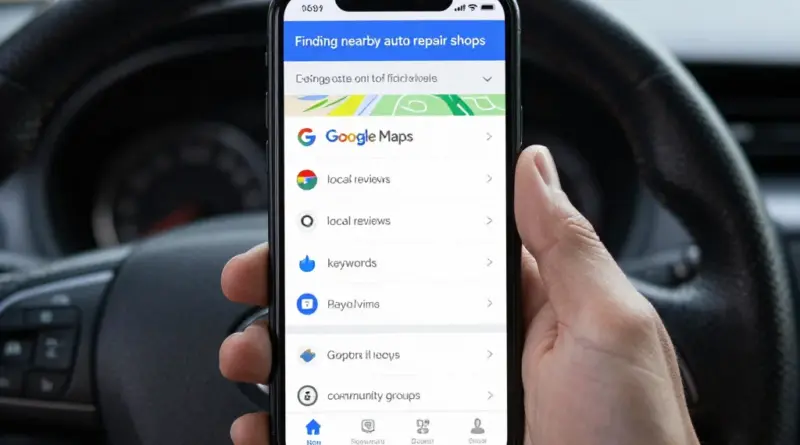วิธีค้นหาอู่ซ่อมรถใกล้คุณ: ใช้ Google Maps รีวิว คีย์เวิร์ดท้องถิ่น และกลุ่มชุมชนออนไลน์
