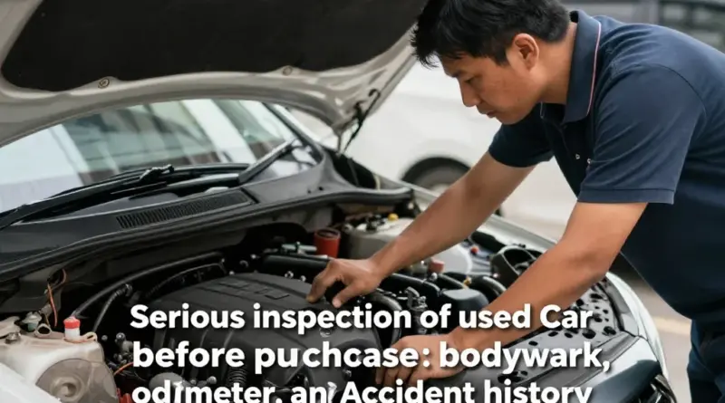 วิธีตรวจสภาพรถมือสองจริงจังก่อนตัดสินใจซื้อ: เช็ครายละเอียดสภาพเครื่อง เกียร์ ตัวถัง เลขไมล์ และประวัติชนในพื้นที่กรุงเทพฯ