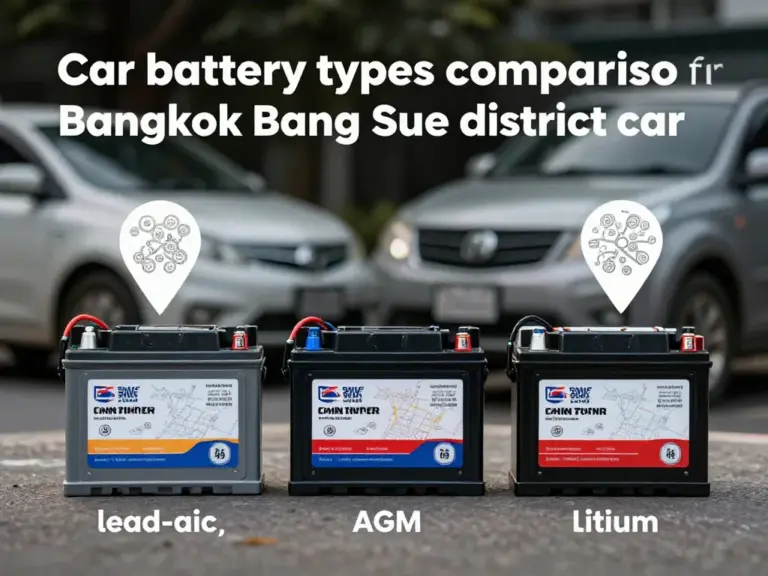 แบตเตอรี่รถยนต์คืออะไร ควรเลือกชนิดไหนสำหรับรถในเขตบางซื่อ