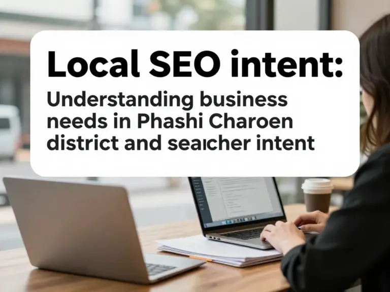 ทำความเข้าใจความต้องการของธุรกิจในเขตภาษีเจริญและเจตนาผู้ค้นหา (Local SEO Intent)