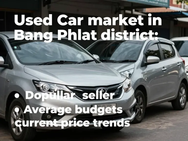 ทำความเข้าใจตลาดรถมือสองในเขตบางพลัด: แหล่งซื้อขาย ยอดนิยม งบประมาณเฉลี่ย และแนวโน้มราคาปัจจุบัน