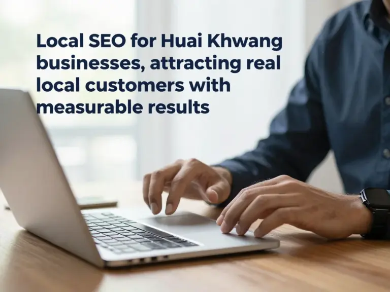 รับทำ SEO เขตห้วยขวาง เพิ่มลูกค้าในพื้นที่จริงด้วยกลยุทธ์ Local SEO ที่วัดผลได้