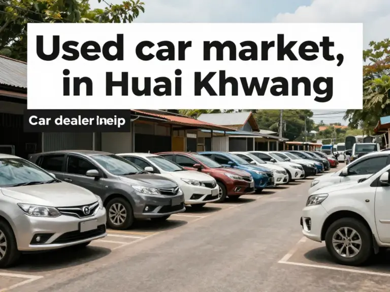 รถมือสองเขตห้วยขวางมีอะไรน่าสนใจบ้าง? สำรวจตลาด เต็นท์รถ และประเภทสินค้ายอดนิยม