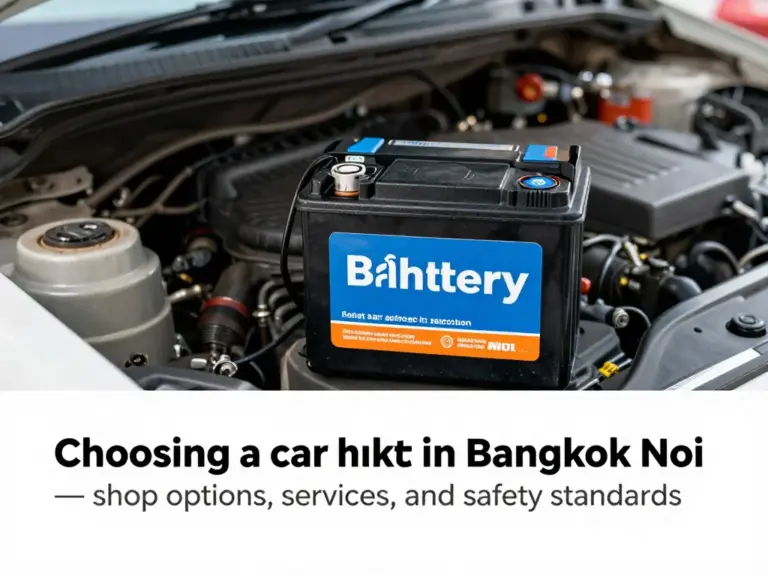 ทำไมควรเลือกซื้อแบตเตอรี่รถยนต์ในเขตบางกอกน้อย — ตัวเลือกร้าน บริการ และมาตรฐานความปลอดภัย