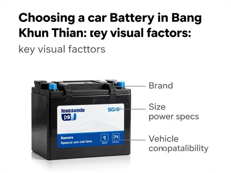 ทำไมควรเลือกซื้อแบตเตอรี่รถยนต์ในเขตบางขุนเทียน: ปัจจัยที่ต้องพิจารณา (ยี่ห้อ ขนาด มาตรฐานกำลังไฟและความเข้ากันได้กับรถ)