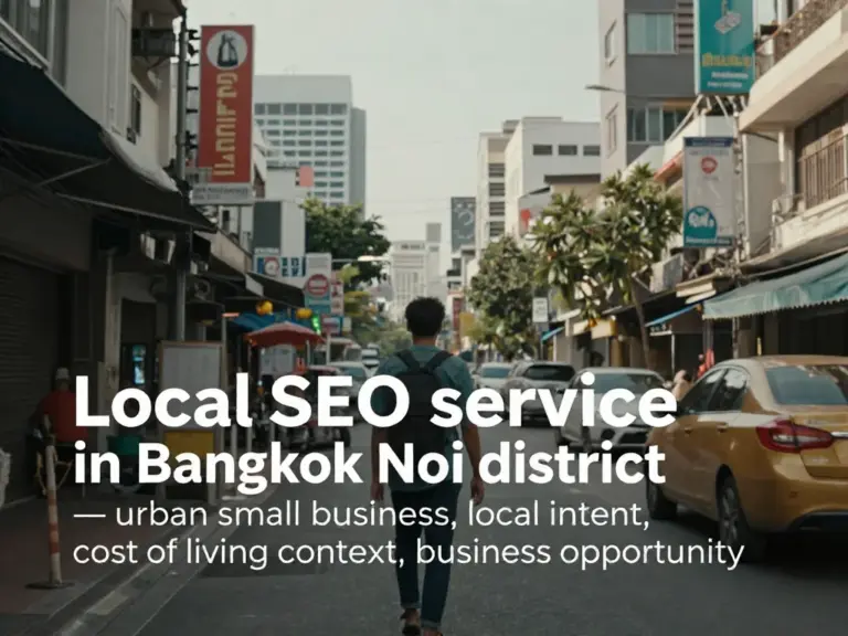 ทำไมต้องเลือกบริการรับทำ SEO ในเขตบางกอกน้อย: เจตนา ค่าครองชีพ และโอกาสทางธุรกิจท้องถิ่น