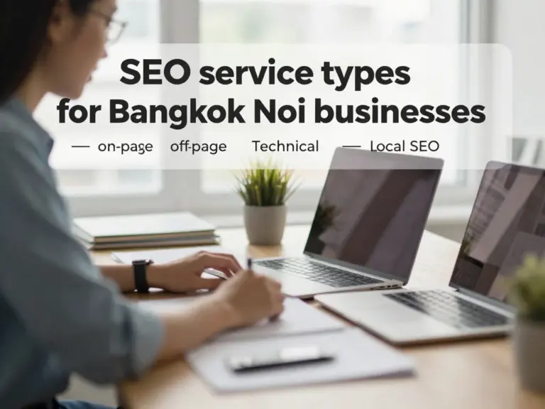 บริการรับทำ SEO แบบไหนที่เหมาะกับธุรกิจในบางกอกน้อย: On-page, Off-page, Technical และ Local SEO