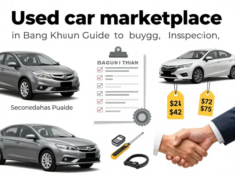 รถมือสอง เขตบางขุนเทียน: คู่มือครบถ้วน เลือกซื้อ-ตรวจสภาพ-ราคา-ซื้อขายอย่างปลอดภัย