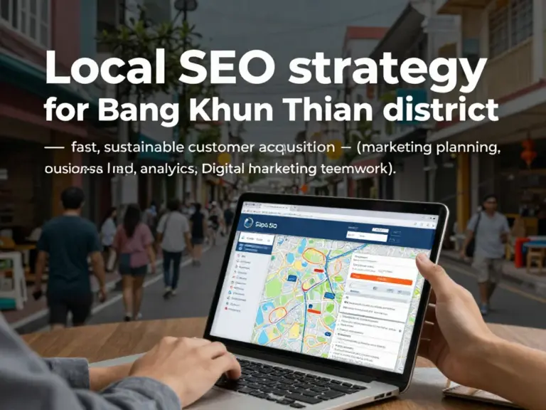 รับทำ SEO เขตบางขุนเทียน: วิธีเลือกและวางแผนกลยุทธ์ท้องถิ่นที่ได้ลูกค้าเร็วและยั่งยืน
