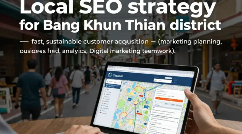 รับทำ SEO เขตบางขุนเทียน: วิธีเลือกและวางแผนกลยุทธ์ท้องถิ่นที่ได้ลูกค้าเร็วและยั่งยืน