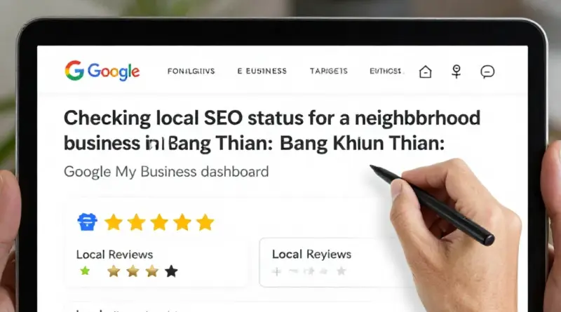 วิธีตรวจสอบสถานะปัจจุบันของ SEO ท้องถิ่น (Google My Business, รีวิว, คีย์เวิร์ดท้องถิ่น) ในบางขุนเทียน