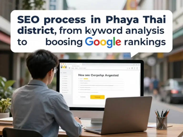 ขั้นตอนการรับทำ SEO เขตพญาไท ตั้งแต่วิเคราะห์คีย์เวิร์ดจนถึงเพิ่มอันดับ Google