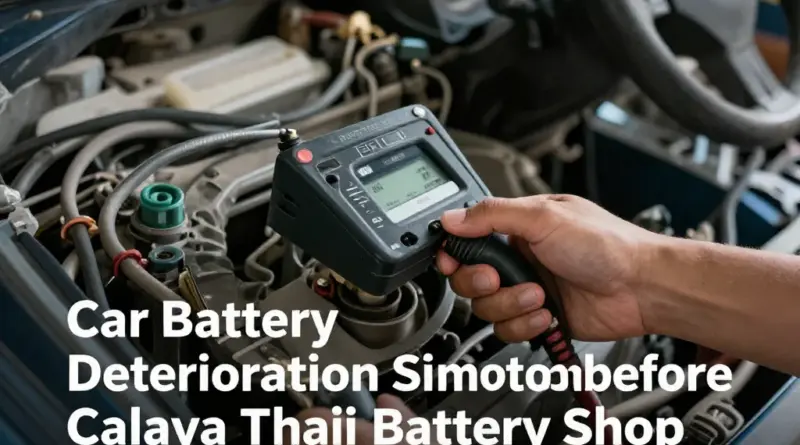 อาการแบตรถยนต์เสื่อมที่ควรรู้ก่อนโทรหาร้านแบตเตอรี่ในเขตพญาไท