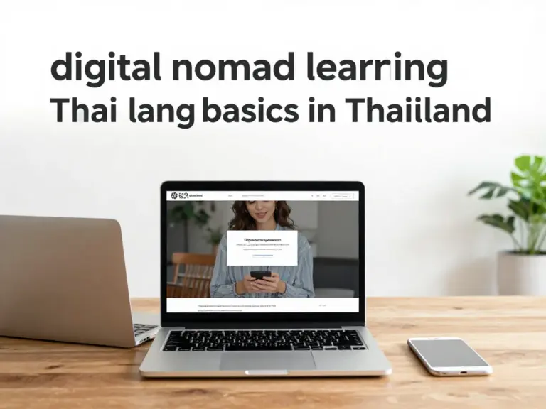 Thai Language Basics in Thailand for Digital Nomads