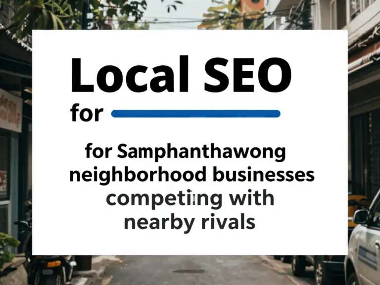 ทำไมธุรกิจในเขตสัมพันธวงศ์ต้องใช้ Local SEO เพื่อแข่งขันกับคู่แข่งใกล้เคียง