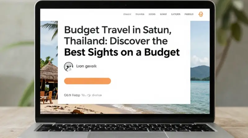 Budget Travel in Satun: How to See the Best for Less