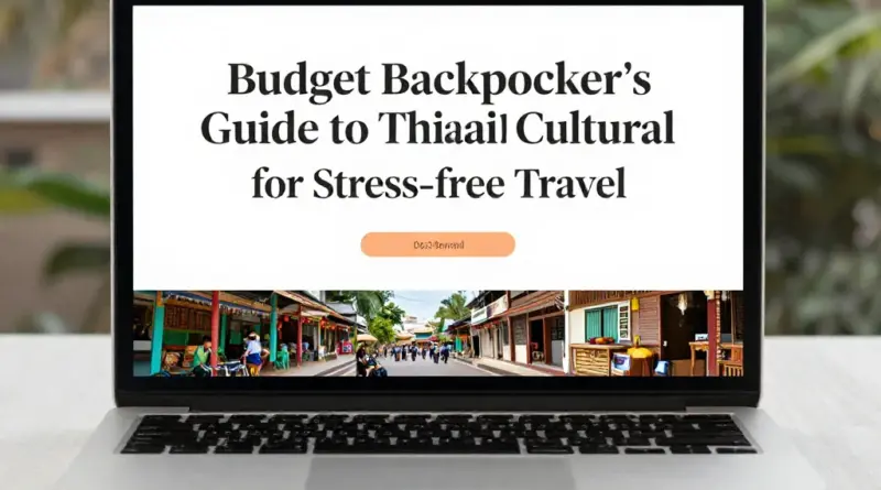 Cultural Etiquette in Thailand: A Budget Backpacker’s Guide to Stress-Free Travel