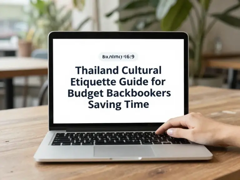 Cultural Etiquette in Thailand: A Budget Backpacker’s Guide to Saving Time