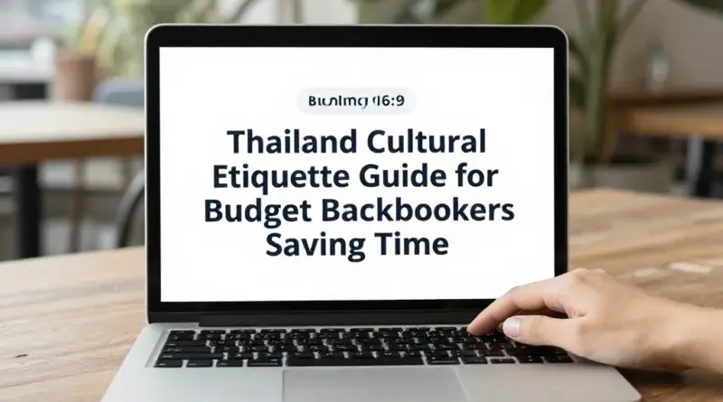 Cultural Etiquette in Thailand: A Budget Backpacker’s Guide to Saving Time