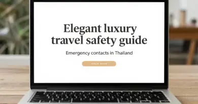 Emergency Contacts in Thailand for Luxury Travelers: Stay Safe Without Losing Face