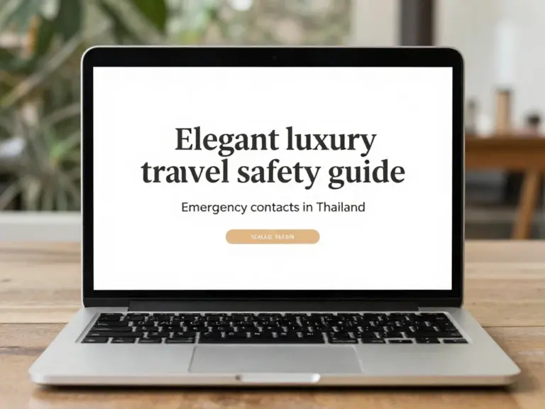Emergency Contacts in Thailand for Luxury Travelers: Stay Safe Without Losing Face