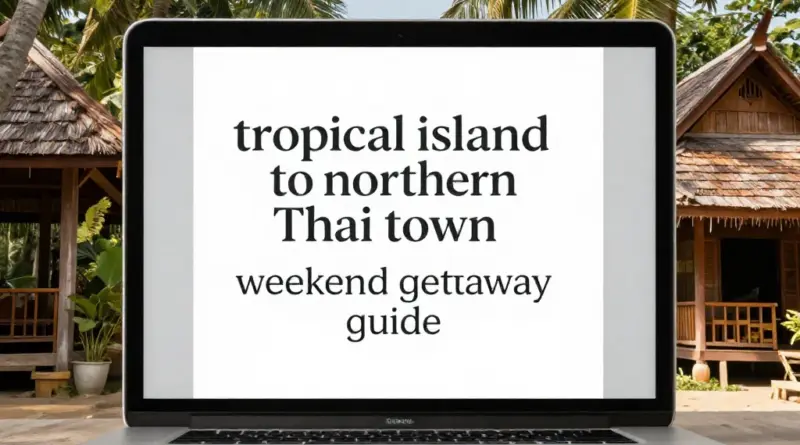 From Koh Samui to Phrae: A Perfect Weekend Getaway Guide