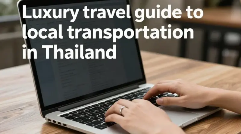 Luxury Traveler’s Guide to Local Transportation in Thailand