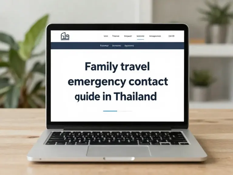 Mastering Emergency Contacts in Thailand for Families Traveling with Kids