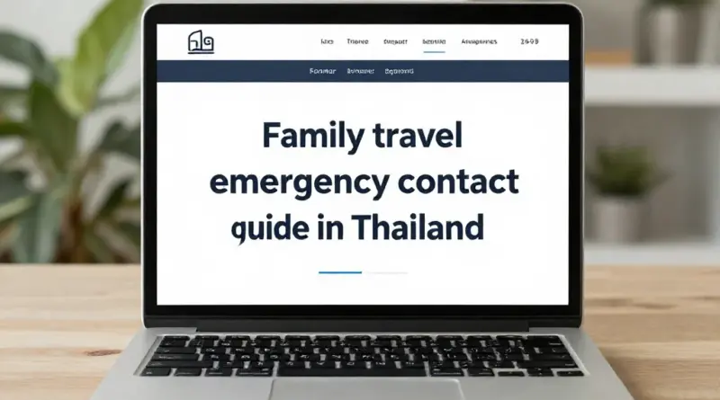 Mastering Emergency Contacts in Thailand for Families Traveling with Kids