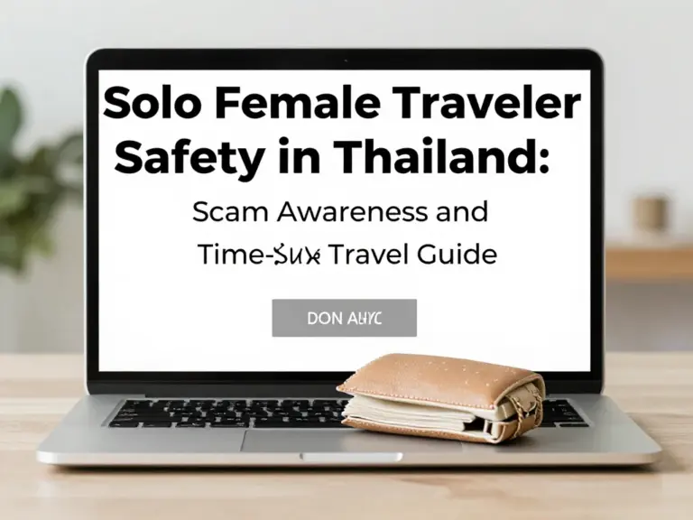 Safety and Scams in Thailand: A Solo Female Traveler’s Guide to Staying Safe and Saving Time