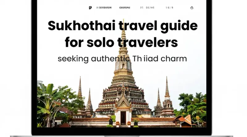 Sukhothai Travel Guide for Solo Travelers Seeking Authentic Thai Charm