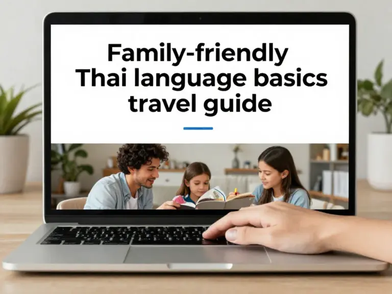 Thai Language Basics for Families with Kids Visiting Thailand: A Time-Saving Guide