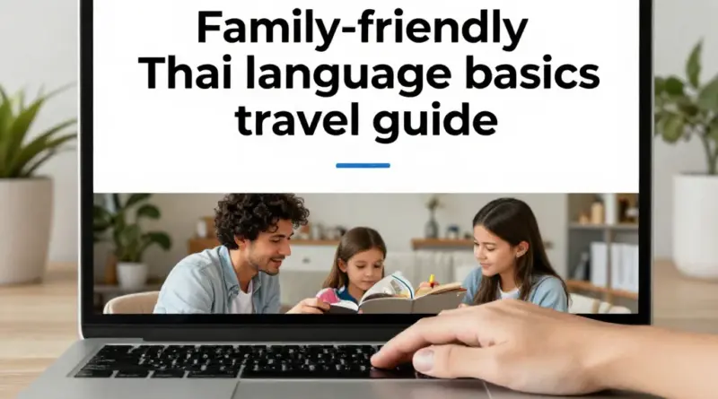 Thai Language Basics for Families with Kids Visiting Thailand: A Time-Saving Guide