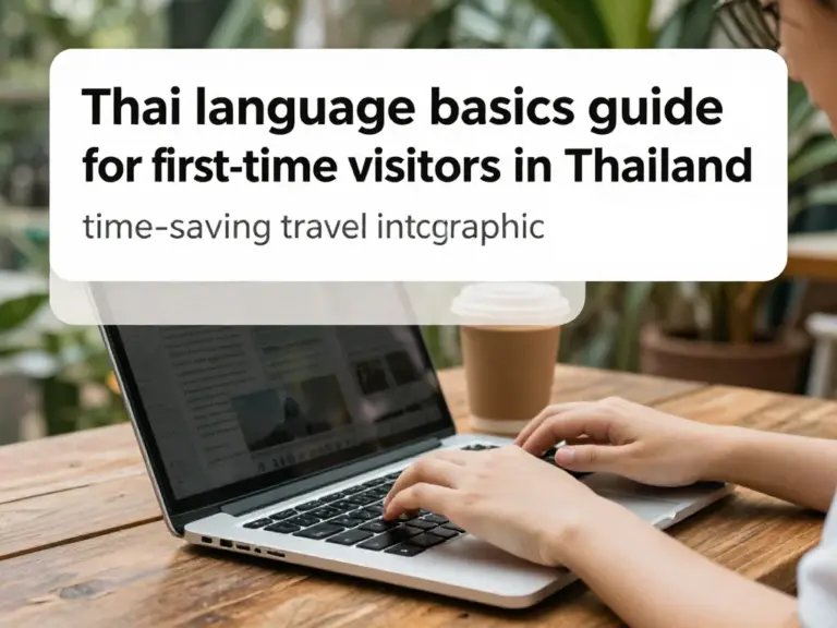 Thai Language Basics for First-Time Visitors in Thailand: A Time-Saving Guide