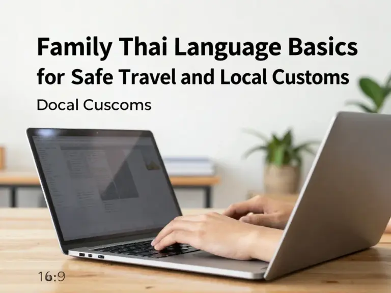 Thai Language Basics in Thailand for Families with Kids: A Practical Guide to Safer Travel and Local Customs