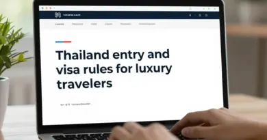 Thailand Entry and Visa Rules for Luxury Travelers