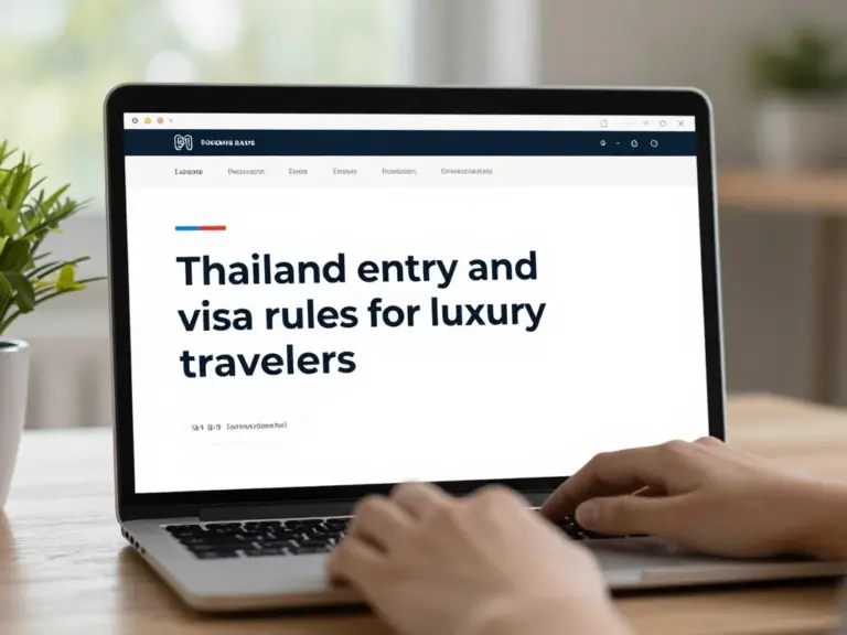 Thailand Entry and Visa Rules for Luxury Travelers