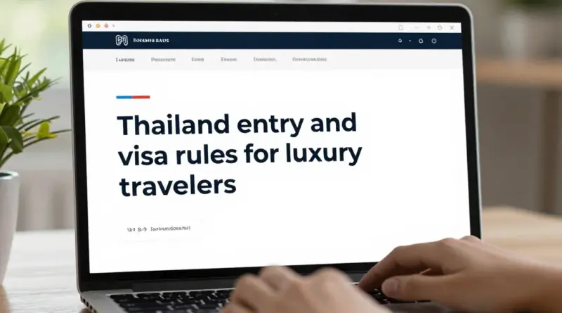 Thailand Entry and Visa Rules for Luxury Travelers