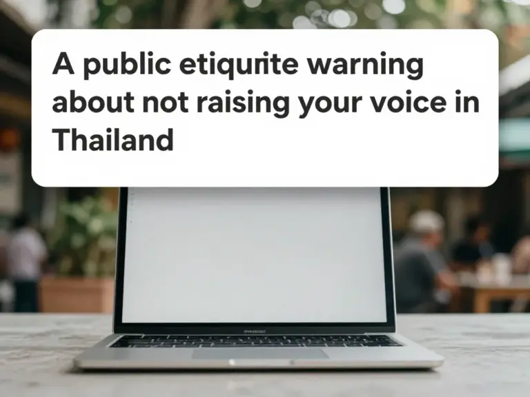 Why You Should Never Raise Your Voice in Public in Thailand